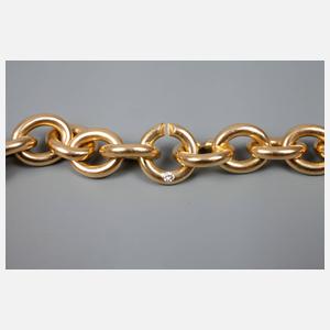 Designcollier mit zwei Brillanten