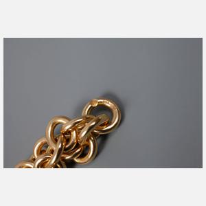 Designcollier mit zwei Brillanten