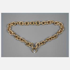 Designcollier mit zwei Brillanten