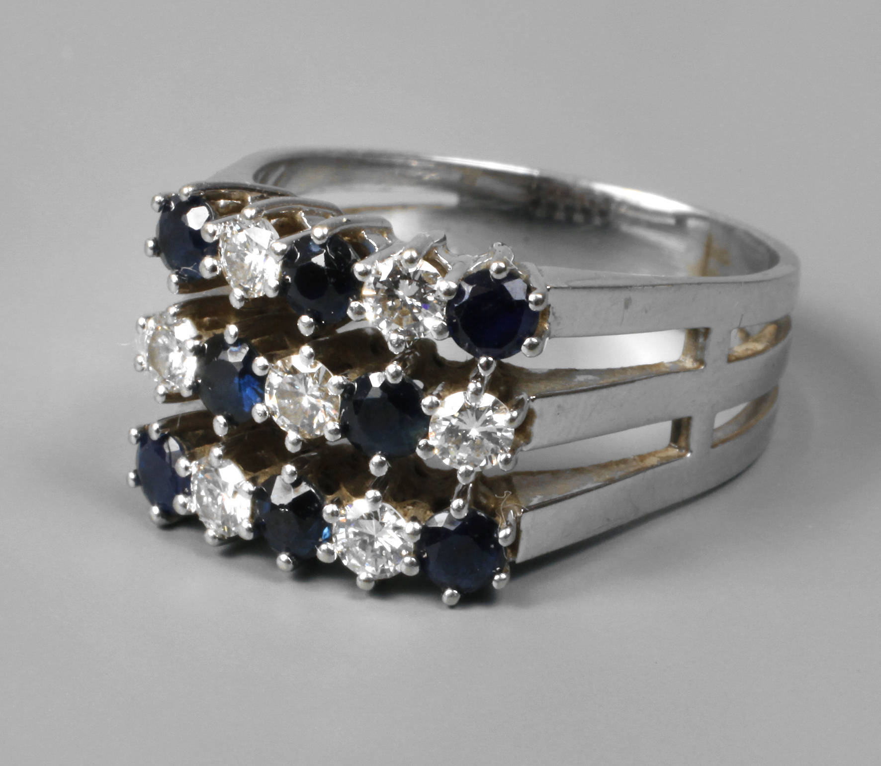 Damenring Brillant und Saphir