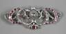 Jugendstilbrosche Rubin und Diamant