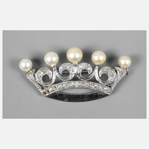 Brillantbrosche als Krone