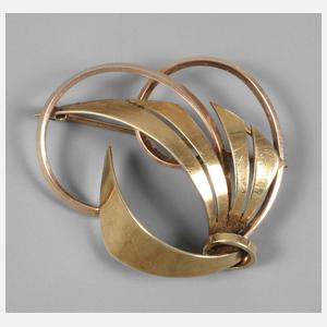 Brosche Gold