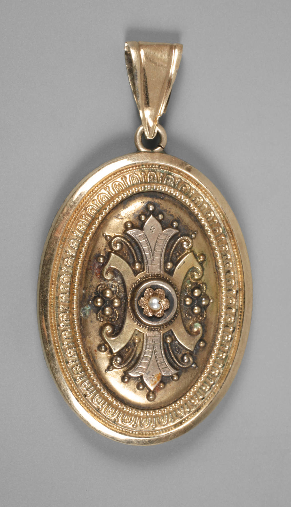 Medaillonanhänger Gold