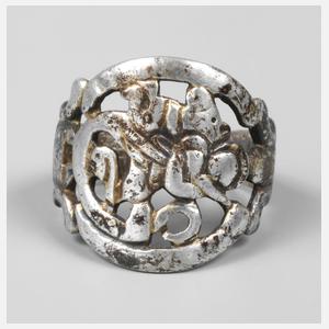 Silberring Georg der Drachentöter