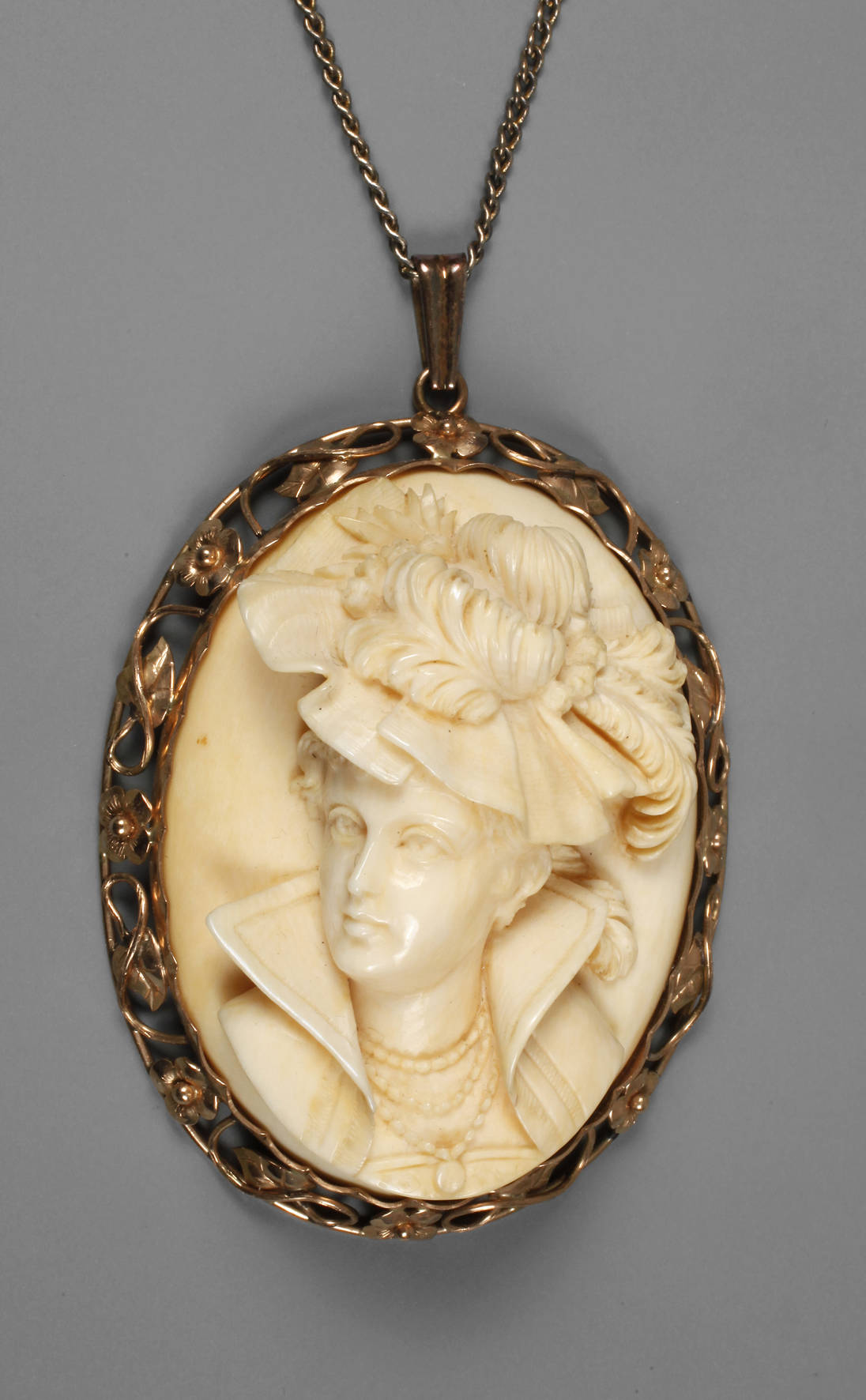 Übergroßer Anhänger Elfenbein