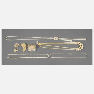 Konvolut Beinschmuck