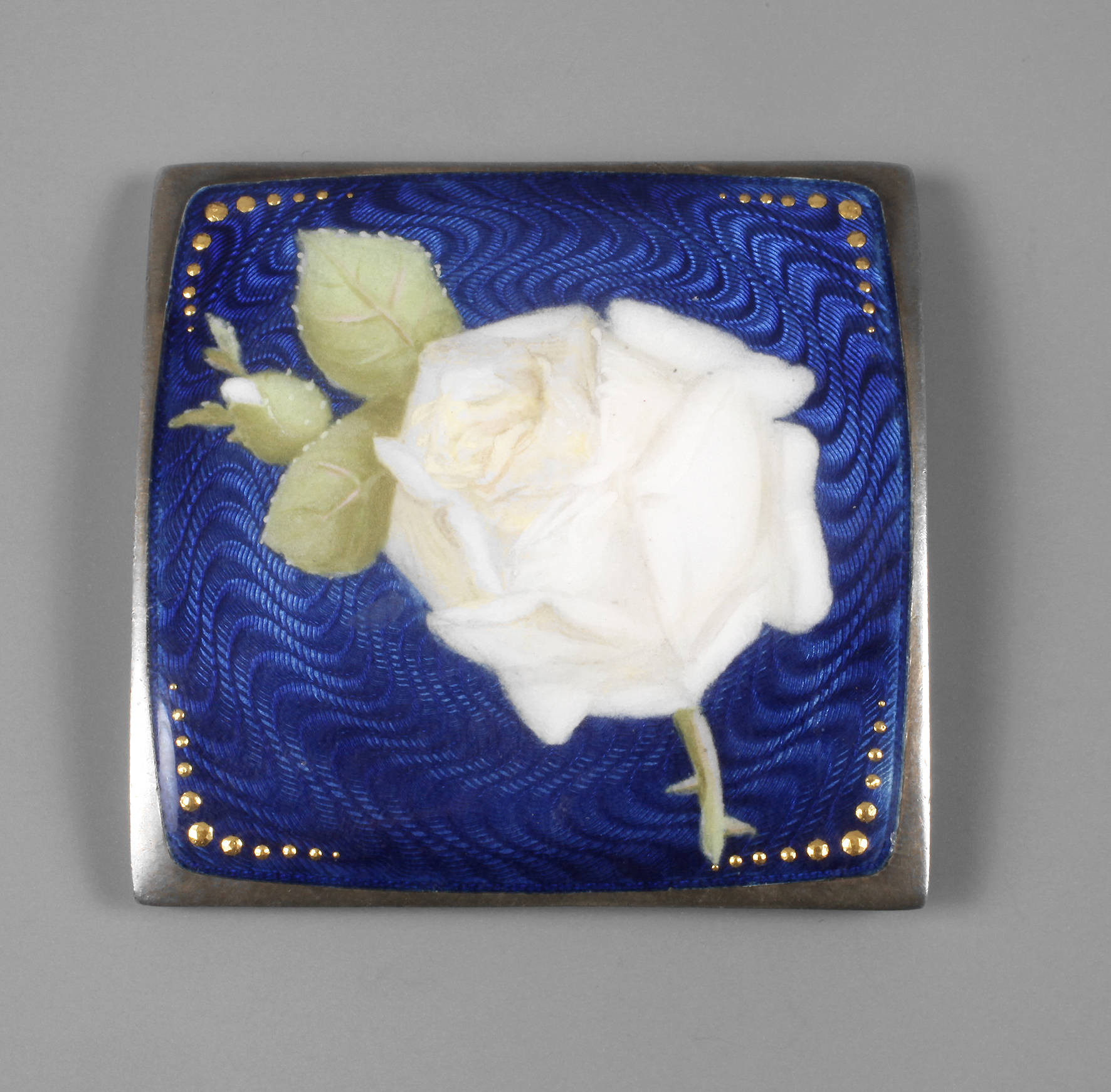 Große Gürtelschließe Email