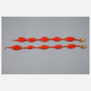 Feines Schmuckset Koralle