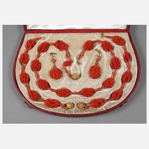Feines Schmuckset Koralle