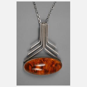 Bernsteinanhänger Fischlandschmuck