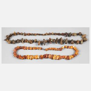 Zwei Bernsteinketten