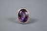 Übergroßer Brillantring mit Amethyst