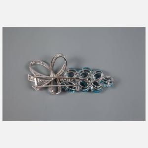 Qualitätsvolle Brillantbrosche als Weinrebe