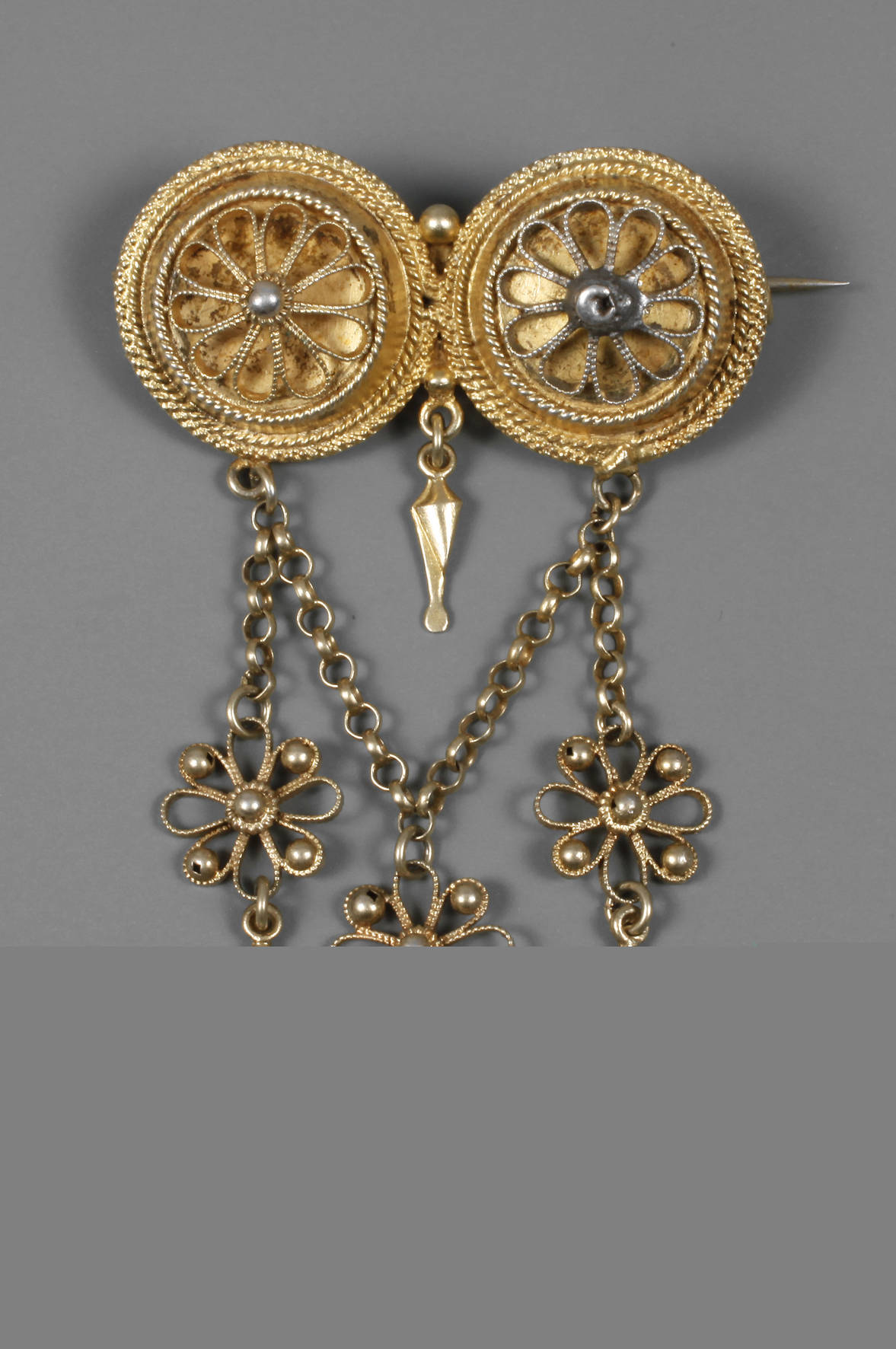 Silberbrosche Filigranarbeit