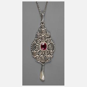 Jugendstilanhänger Filigranarbeit