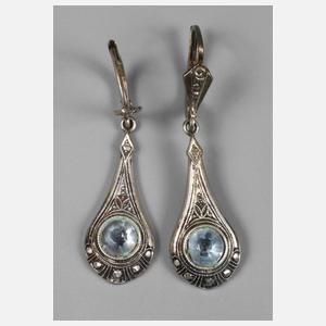 Paar Ohrhänger Art déco