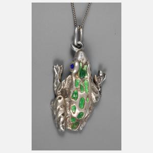 Froschanhänger Email