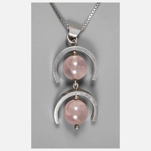 Anhänger Rosenquarz