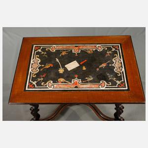 Schreibtisch mit Scagliolaplatte