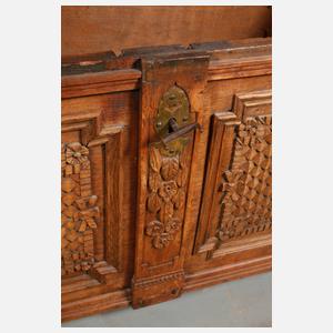 Flachdeckeltruhe Eiche