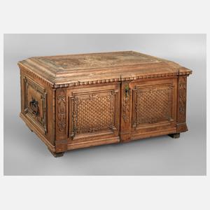 Flachdeckeltruhe Eiche