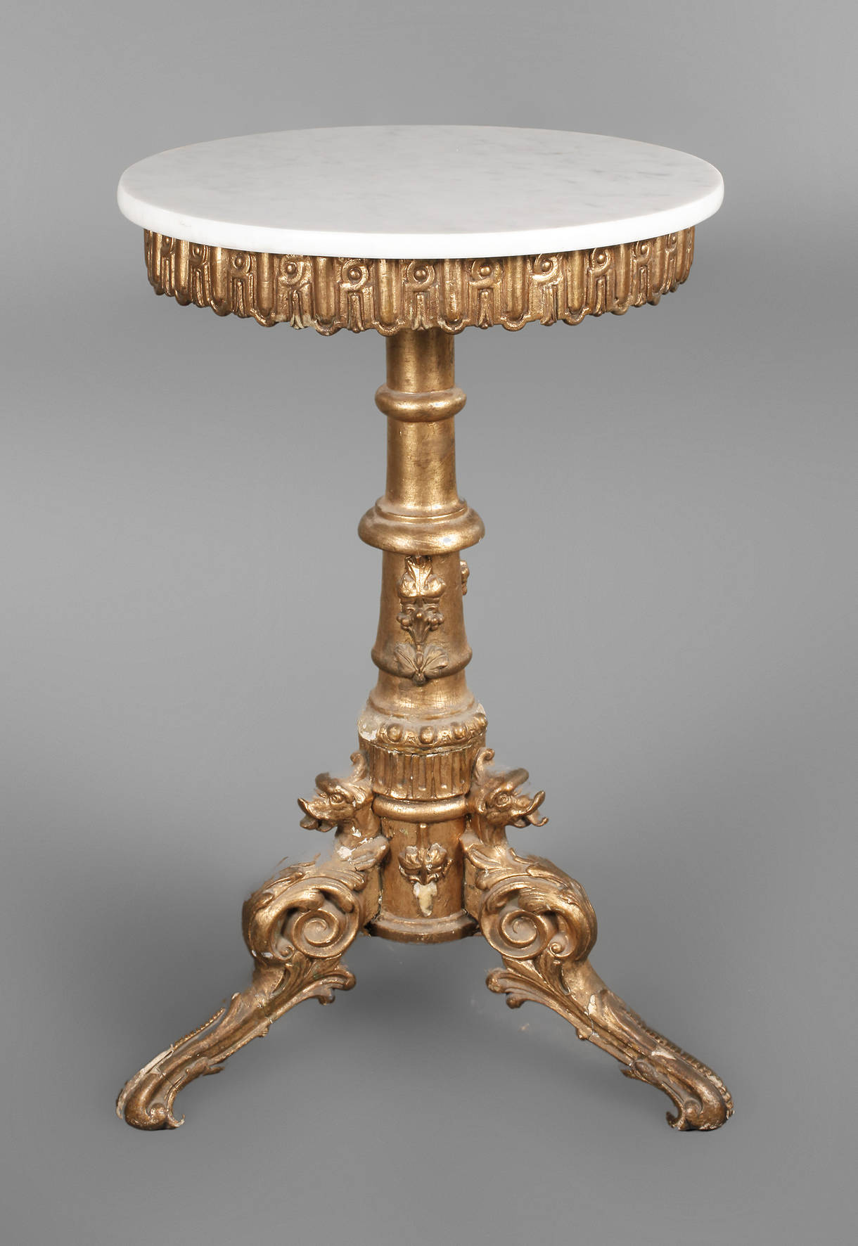 Beistelltisch mit Marmorplatte