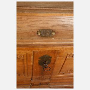 Flachdeckeltruhe Eiche