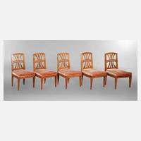 Fünf Stühle Louis Seize111