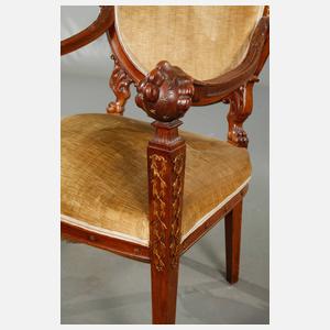 Paar klassizistische Armlehnsessel