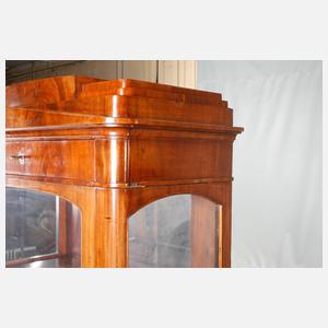 Dreiseitenvitrine Biedermeier