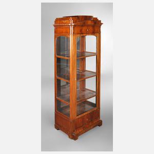 Dreiseitenvitrine Biedermeier