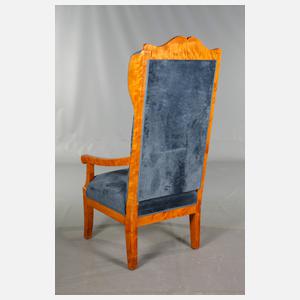 Ohrenbackensessel Biedermeier