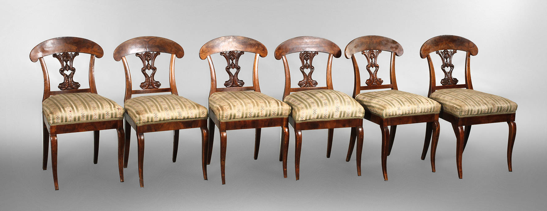 Sechs Biedermeierstühle
