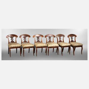 Sechs Biedermeierstühle