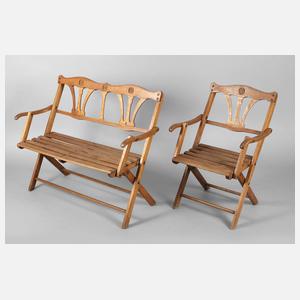 Sitzbank und Stuhl Naether