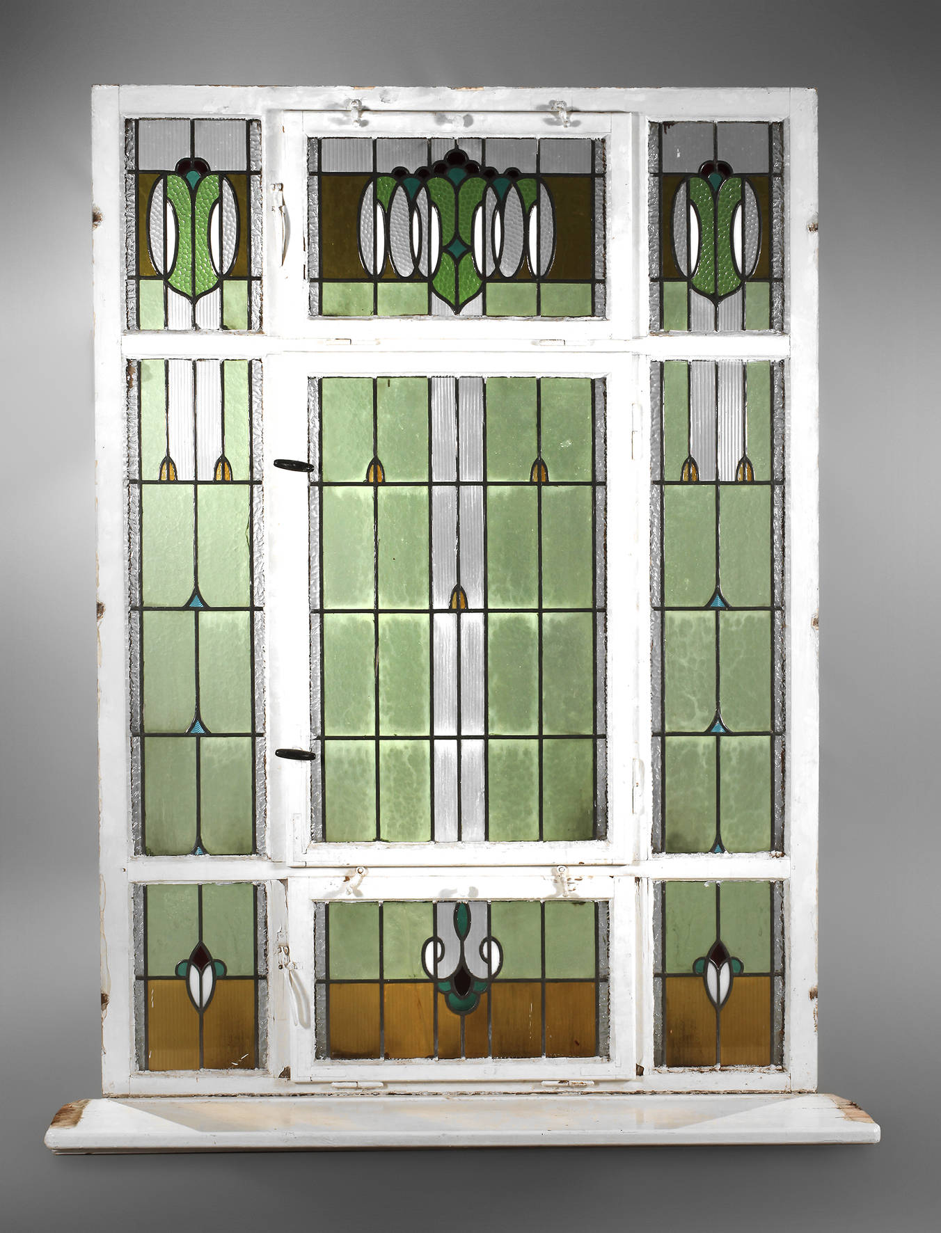 Großes Bleiglasfenster Jugendstil