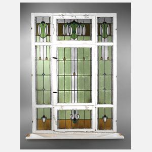 Großes Bleiglasfenster Jugendstil