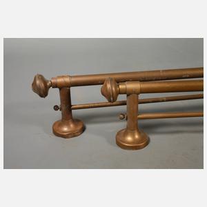 Paar Gardinenstangen Messing