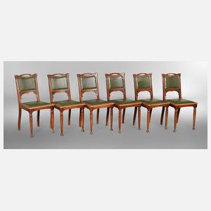 Sechs Stühle Jugendstil