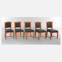 Fünf Stühle Jugendstil111