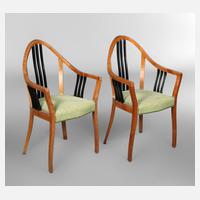 Paar Armlehnstühle Jugendstil111