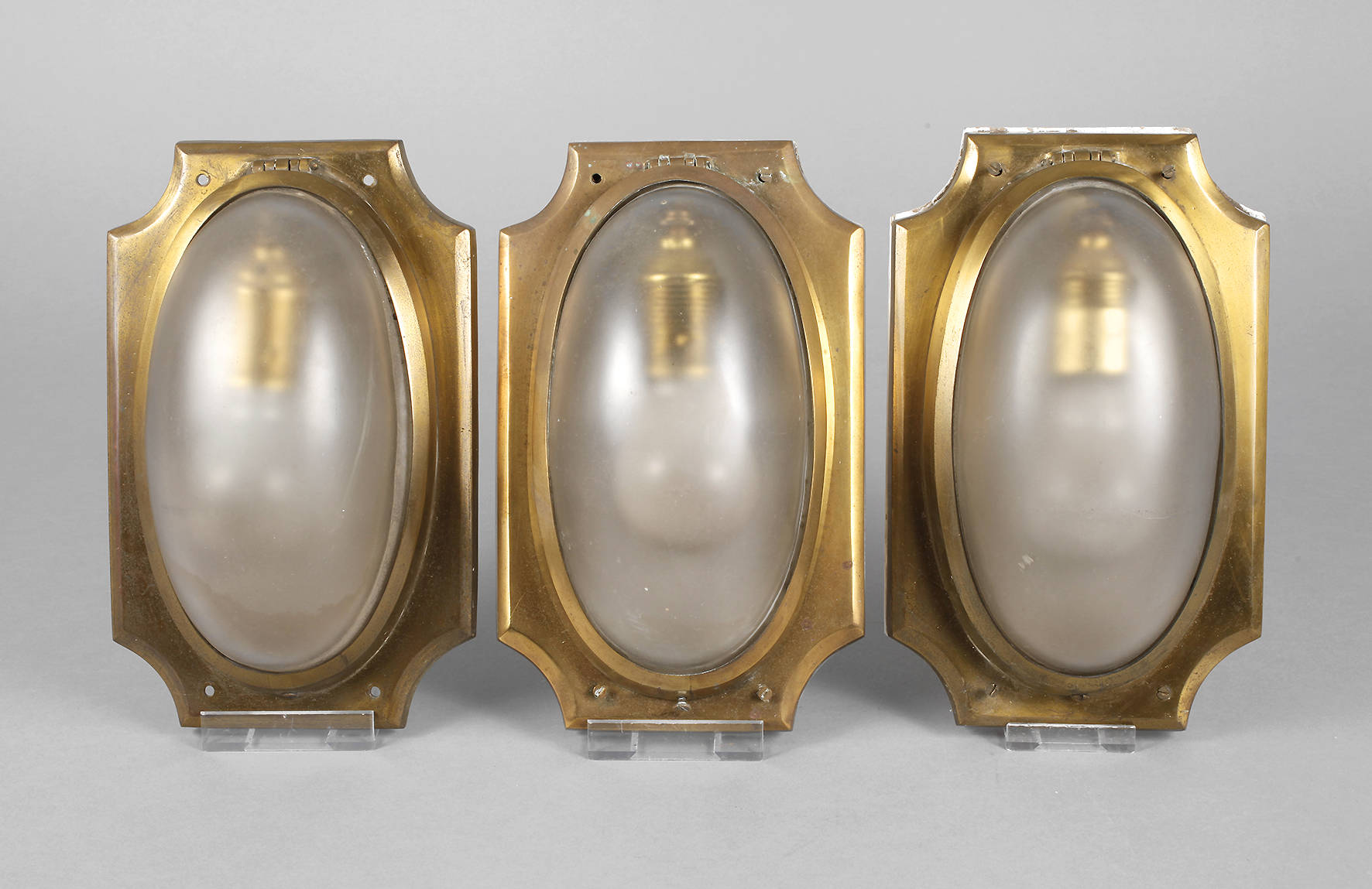 Drei Wandlampen Jugendstil