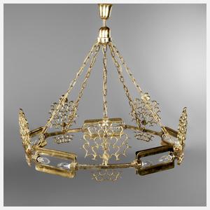 Großer Deckenleuchter Art deco