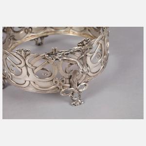 Silber Henkelschale Jugendstil
