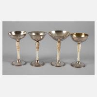 Vier Silberbecher111