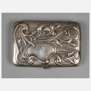 Silber Zigarettenetui Jugendstil