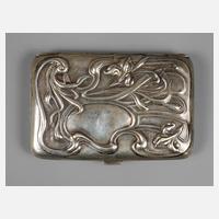Silber Zigarettenetui Jugendstil111