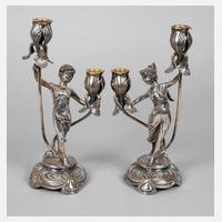 Zwei Jugendstilleuchter Moritz Hacker Wien111