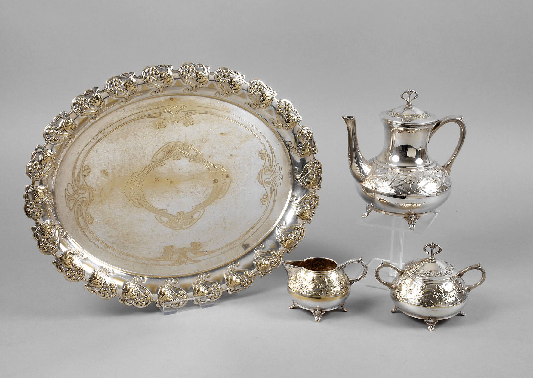 WMF Geislingen Jugendstil Teeservice